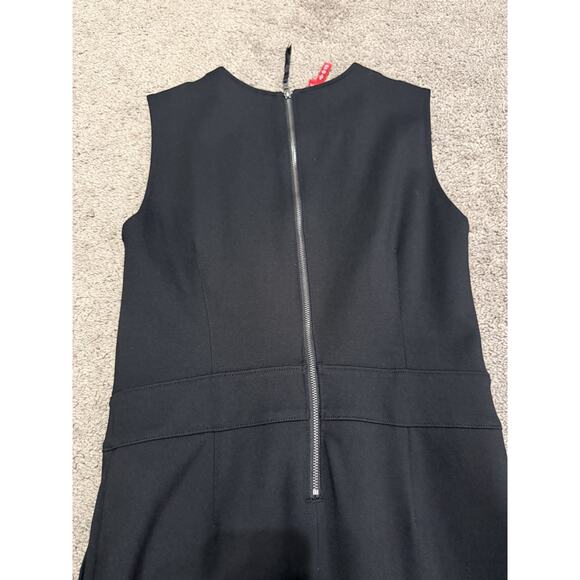 SPANX The Perfect Sleeveless Ponte Flare Stretch Jumpsuit Womens Size S Black - Picture 13 of 16